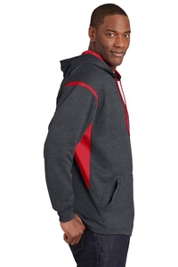 F246 - Sport-Tek Tech Fleece Colorblock Hooded Sweatshirt