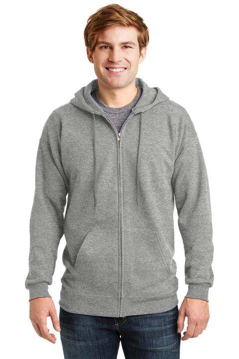 F283 - Hanes Ultimate Cotton - Full-Zip Hooded Sweatshirt.  F283