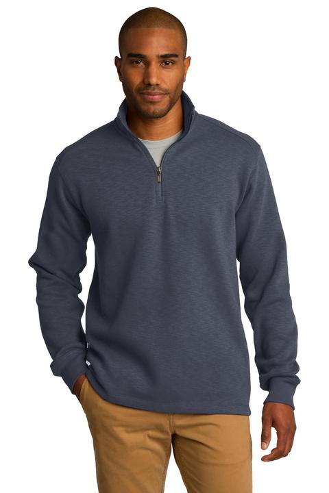 F295 - Port Authority Slub Fleece 1/4-Zip Pullover