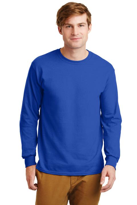G2400 - Gildan - Ultra Cotton 100% Cotton Long Sleeve T-Shirt.  G2400