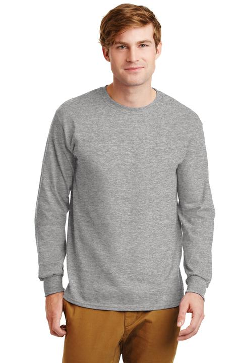 G2400 - Gildan - Ultra Cotton 100% Cotton Long Sleeve T-Shirt.  G2400