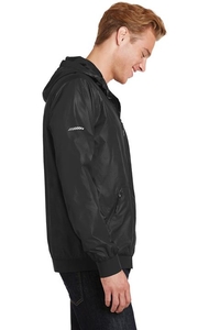 JST53 - Sport-Tek Embossed Hooded Wind Jacket