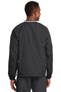 JST62 - Sport-Tek Tipped V-Neck Raglan Wind Shirt