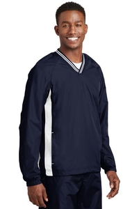 JST62 - Sport-Tek Tipped V-Neck Raglan Wind Shirt