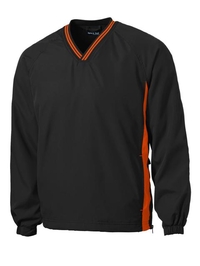 JST62 - Sport-Tek Tipped V-Neck Raglan Wind Shirt