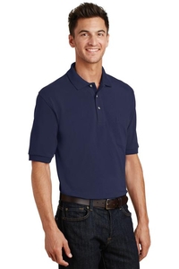 K420P - Port Authority Heavyweight Cotton Pique Polo with Pocket.  K420P