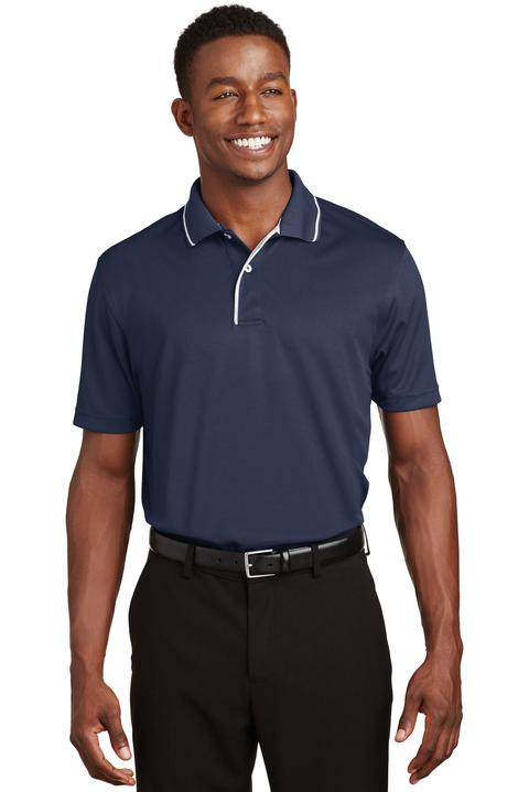 K467 - Sport-Tek Dri-Mesh Polo with Tipped Collar and Piping. K467