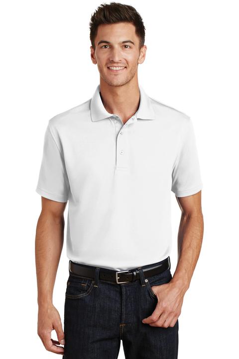 K497 - Port Authority Poly-Charcoal Blend Pique Polo