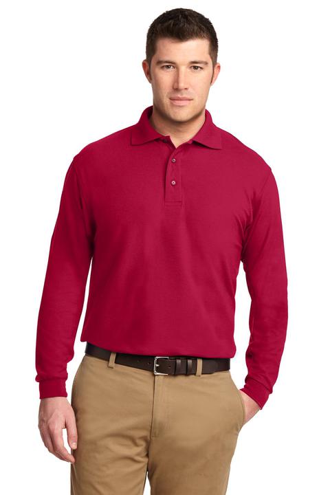 K500LS - Port Authority Silk Touch Long Sleeve Polo.  K500LS