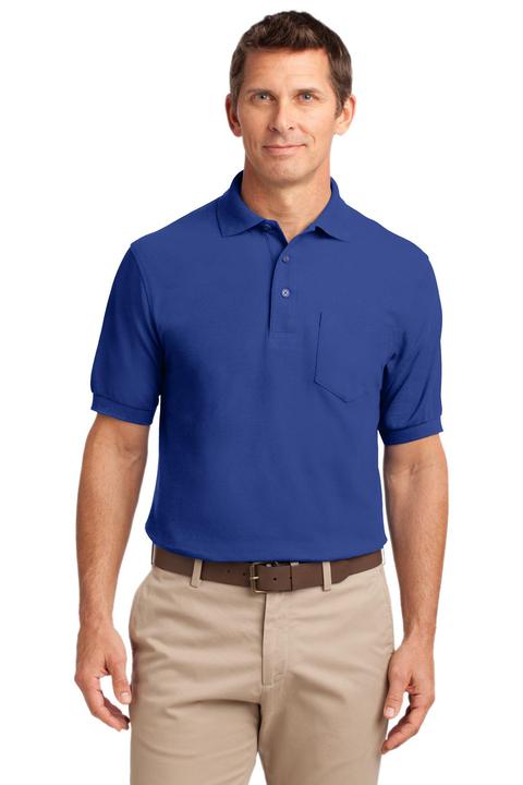 K500P - Port Authority Silk Touch Polo with Pocket.  K500P