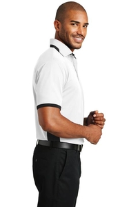 K524 - Port Authority Dry Zone Colorblock Ottoman Polo