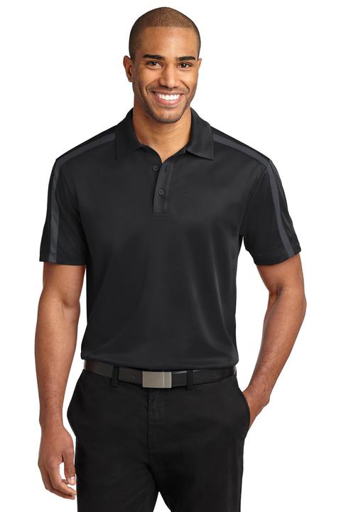 K547 - Port Authority Silk Touch Performance Colorblock Stripe Polo