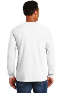 2410 - Gildan - Ultra Cotton 100% Cotton Long Sleeve T-Shirt with Pocket.  2410