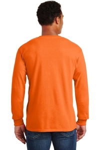 2410 - Gildan - Ultra Cotton 100% Cotton Long Sleeve T-Shirt with Pocket. 2410