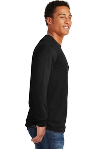 2410 - Gildan - Ultra Cotton 100% Cotton Long Sleeve T-Shirt with Pocket.  2410