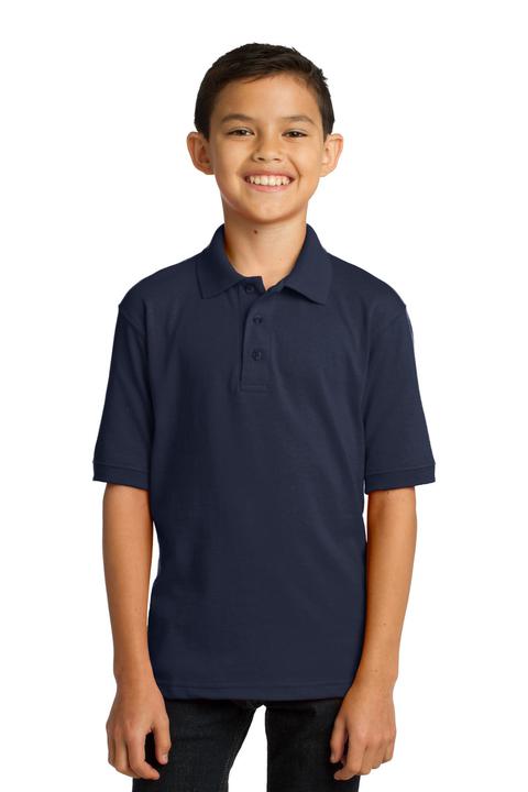 KP55Y - Port & Company Youth Core Blend Jersey Knit Polo