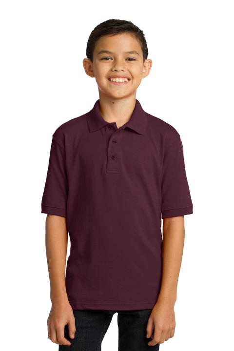 KP55Y - Port & Company Youth Core Blend Jersey Knit Polo