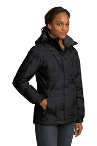 L320 - Port Authority Ladies Brushstroke Print Insulated Jacket