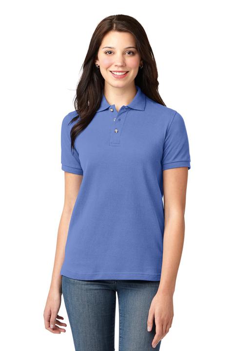 L420 - Port Authority Ladies Heavyweight Cotton Pique Polo. L420