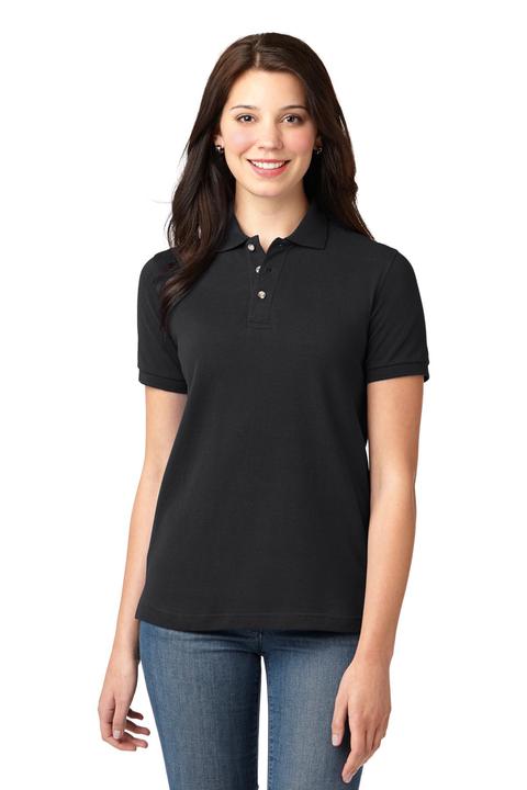 L420 - Port Authority Ladies Heavyweight Cotton Pique Polo.  L420