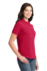 L420 - Port Authority Ladies Heavyweight Cotton Pique Polo.  L420