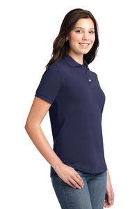 L420 - Port Authority Ladies Heavyweight Cotton Pique Polo. L420