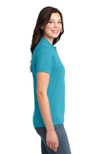 L420 - Port Authority Ladies Heavyweight Cotton Pique Polo. L420