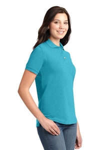 L420 - Port Authority Ladies Heavyweight Cotton Pique Polo. L420