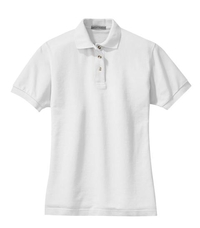 L420 - Port Authority Ladies Heavyweight Cotton Pique Polo. L420