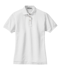 L420 - Port Authority Ladies Heavyweight Cotton Pique Polo.  L420