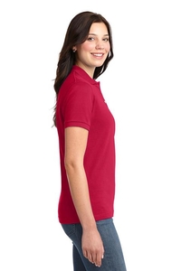 L420 - Port Authority Ladies Heavyweight Cotton Pique Polo.  L420