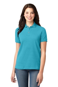 L420 - Port Authority Ladies Heavyweight Cotton Pique Polo. L420