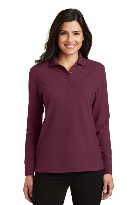 L500LS - Port Authority Ladies Silk Touch Long Sleeve Polo. L500LS