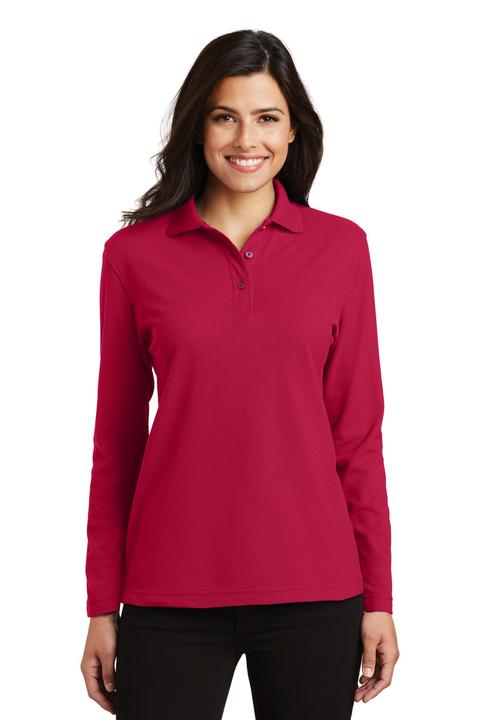 L500LS - Port Authority Ladies Silk Touch Long Sleeve Polo. L500LS