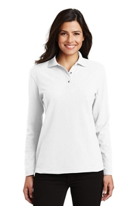 L500LS - Port Authority Ladies  Silk Touch Long Sleeve Polo.  L500LS